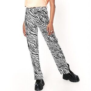 NastyGal Zebra pants